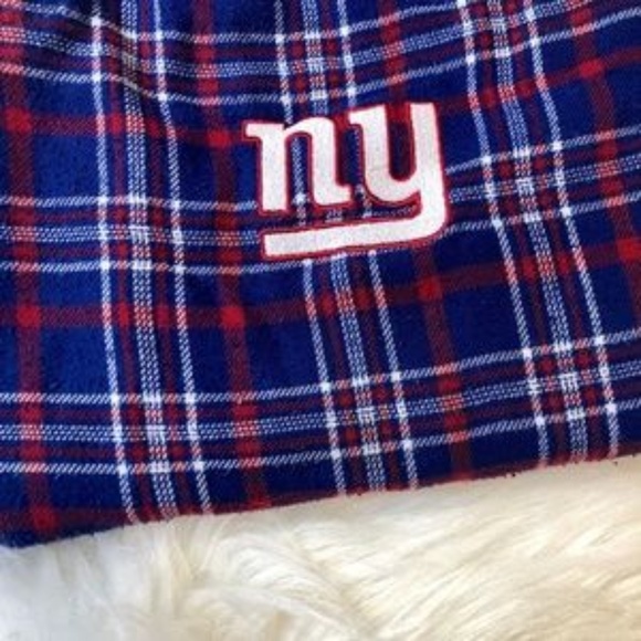 ❌SOLD❌NY Giants Plaid Pajama Pants 🏈 - Picture 4 of 5
